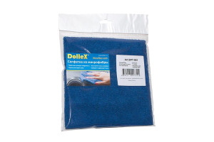 16051042 Салфетка из микрофибры 30х40 см синяя SPT-001 Dollex