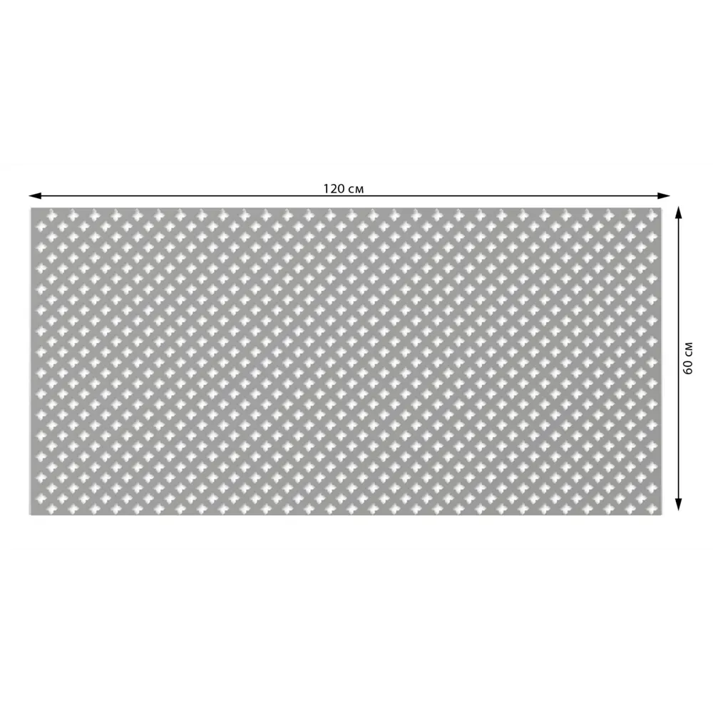 Фронтальная панель для радиатора Готико 120x60 см МДФ цвет серый 89452798 STLM-2015632 Santreyd  - Вид №2