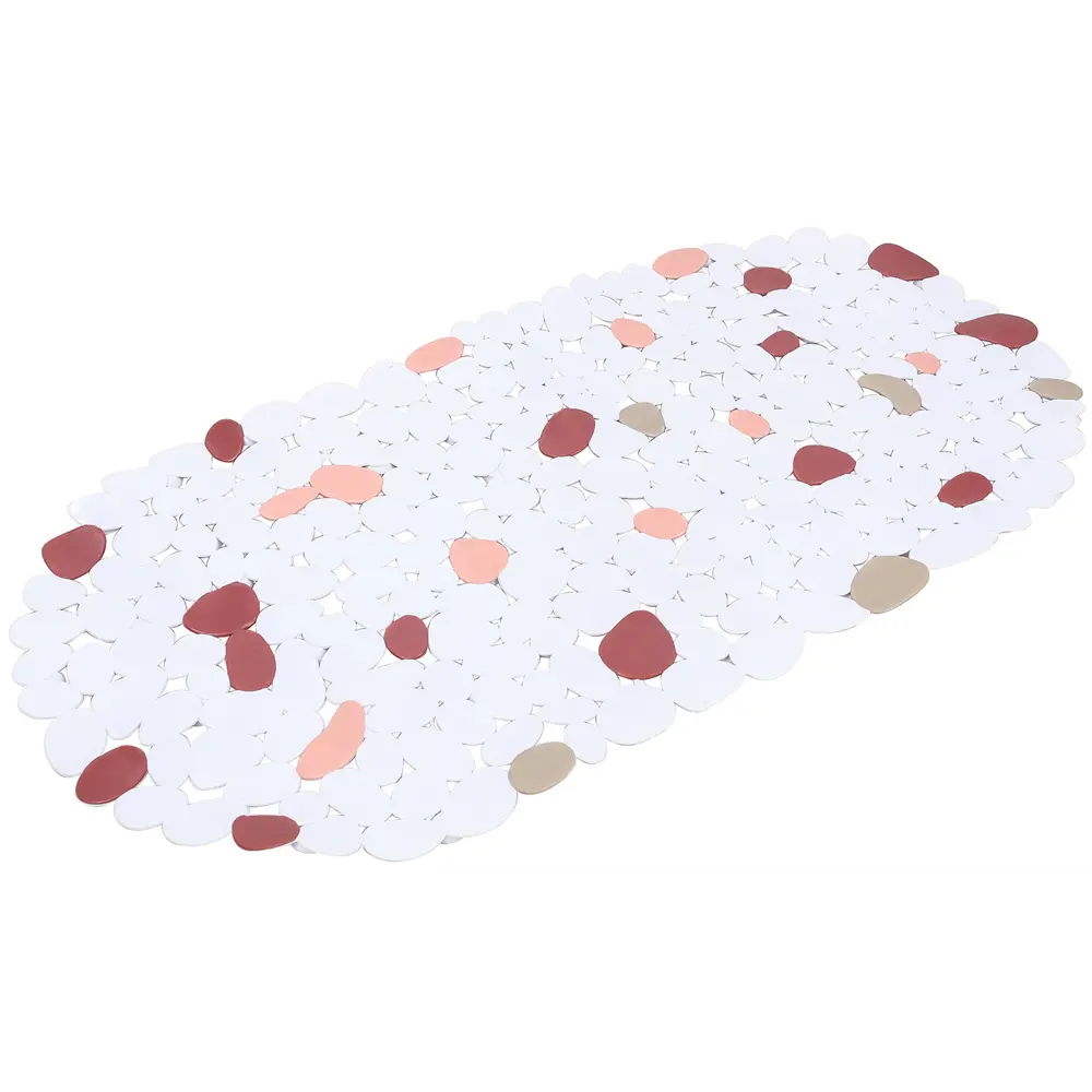 Коврик для ванной Gromell Terrazzo противоскользящий 67x34 см цвет белый STLM-2122430 - Вид №1
