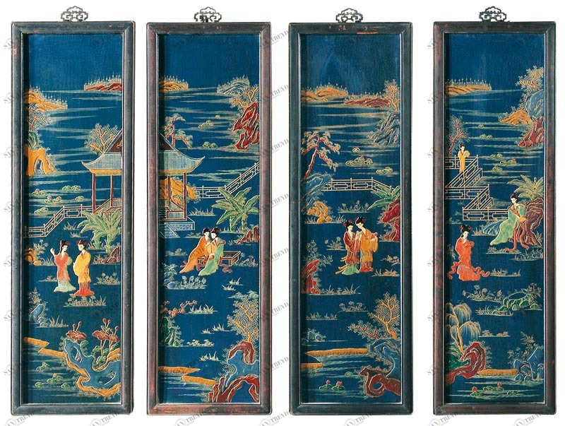 Декор Jolly 37х3х120 ДОМАШНЯЯ ОБСТАНОВКА ЗОЛОТОЙ ВЕК 115783 Желтый;синий Santreyd 