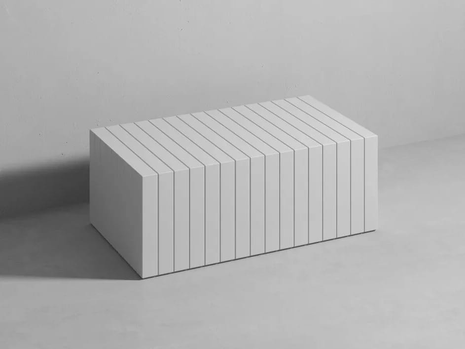 Журнальный столик в Corian® Rexa уникальный открытый ARCH-00024720