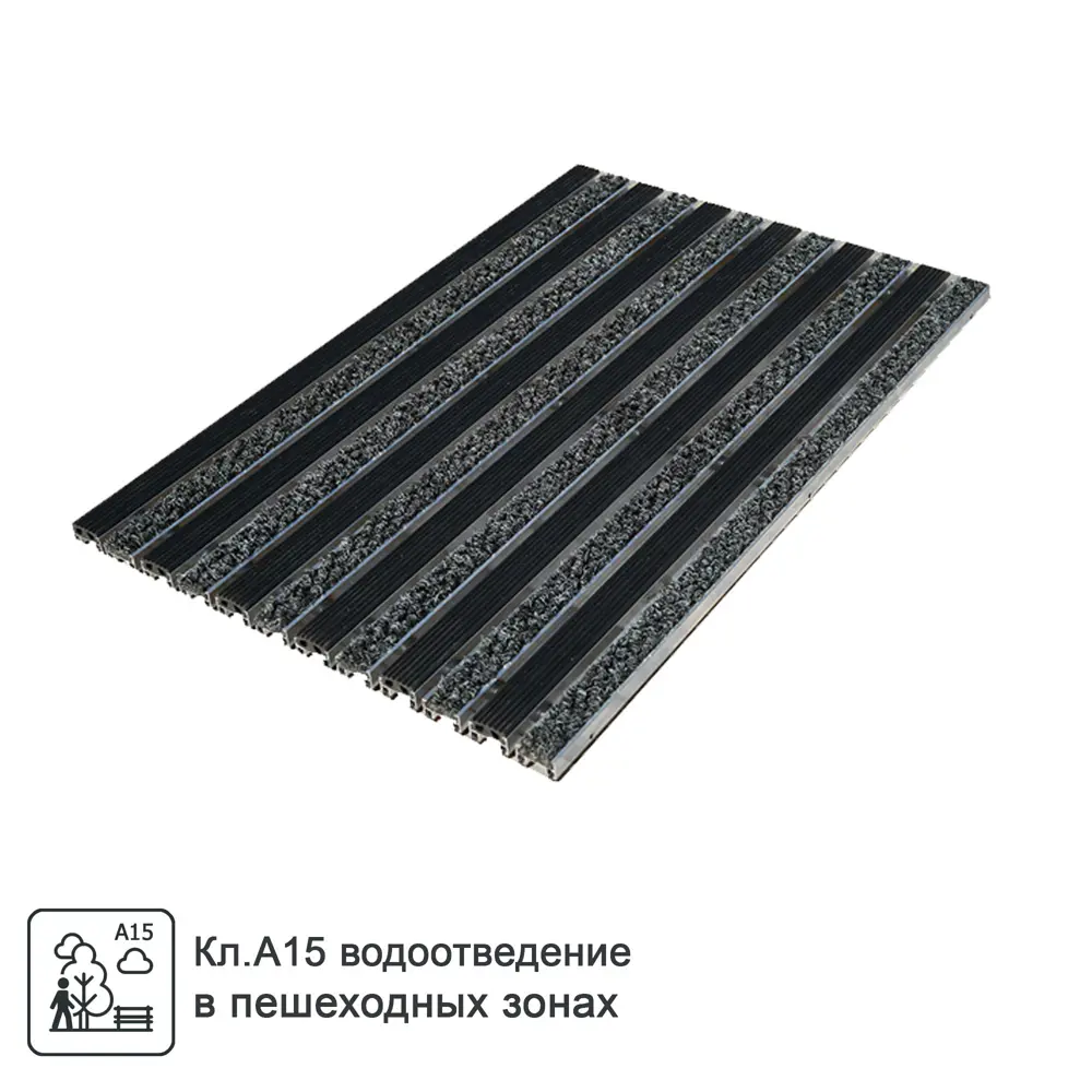 Решётка придверная 390x590 мм резина/текстиль GIDROLICA STLM-2002845 - Вид №1