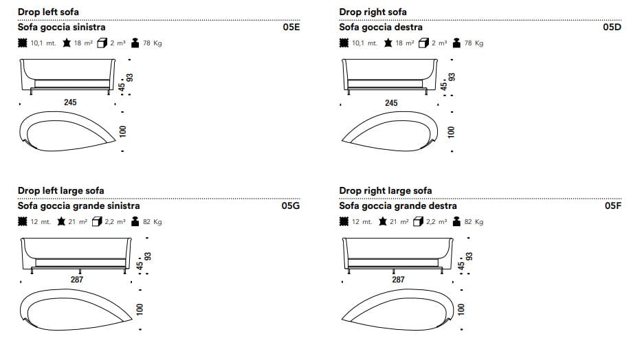 3-местный диван из кожи или ткани MOROSO ARCH-00036906 - Вид №2