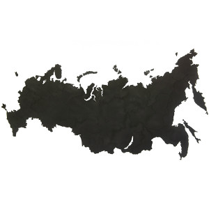 19-23 Карта-пазл wall decoration "российская федерация", 98х53 см, черная Mimi