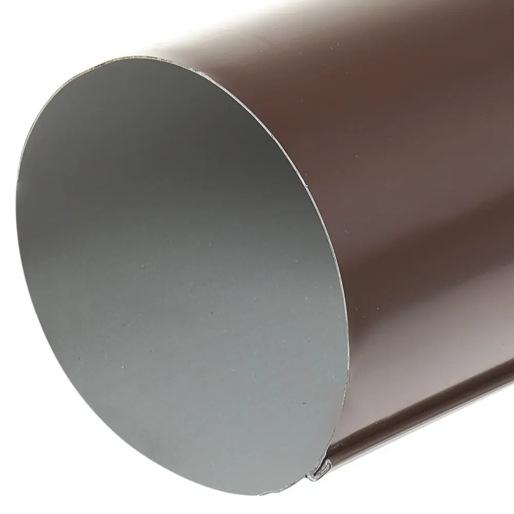 Труба водосточная 2000x90 мм цвет коричневый ИНТЕРПРОФИЛЬ STLM-2017183 - Вид №1