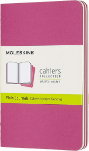 517245 Блокнот "Cahier Journal" Pocket, 32 листа, 70 г/м2, нелинованный, 9 x 14 см, розовый неон Moleskine