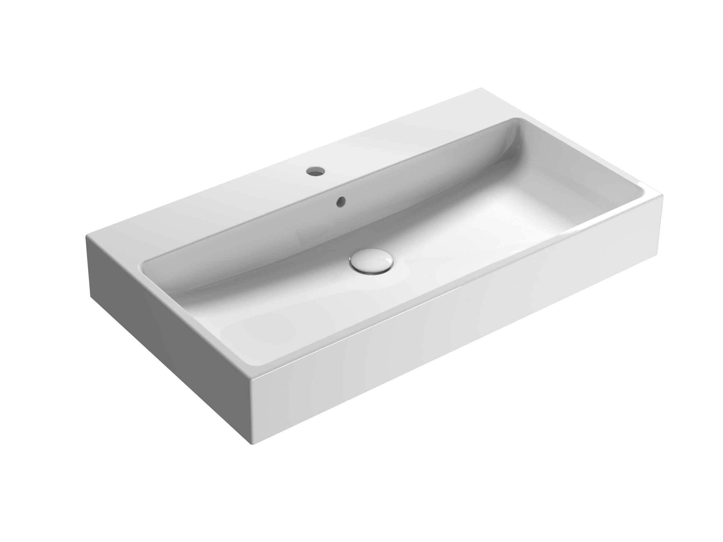 Одинарная керамическая раковина с переливом Ceramica Globo классика ARCH-00138359 - Вид №1