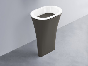 AMLA65-BL+AMPILO-FN+AMCOLO-FN Раковина Amedeo Ovale отдельностоящая cielo Enjoy + Amedeo