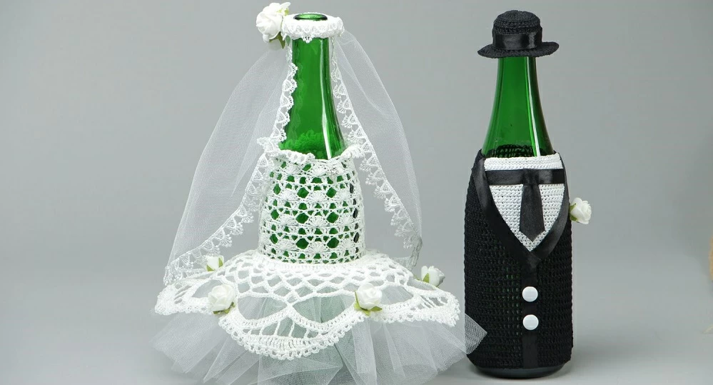 Часть 1: Бокалы для свадьбы в бело-сиреневом цвете МК/свадебные бокалы своими руками