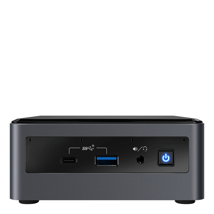 BXNUC10I7FNHJA2 Nettop nuc, core i7-10710u, 4.7 ghz turbo, 8gb ddr4-2666 sodimm pre-installed (up to 64gb max), vga uhd graphics (usb-c(dp1.2)+hdmi 2.0a), 4xusb3.1, 1x16gb m.2 ssd ( optane), 1x1tb sata3 2.5hdd, gbl, wifi+bt, sdxc slot, black,vesa, powerco Santreyd  - Вид №1
