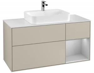 Villeroy&Boch Тумба под раковину Прямоугольная версия F421GJHH Finion Sand Matt Lacquer