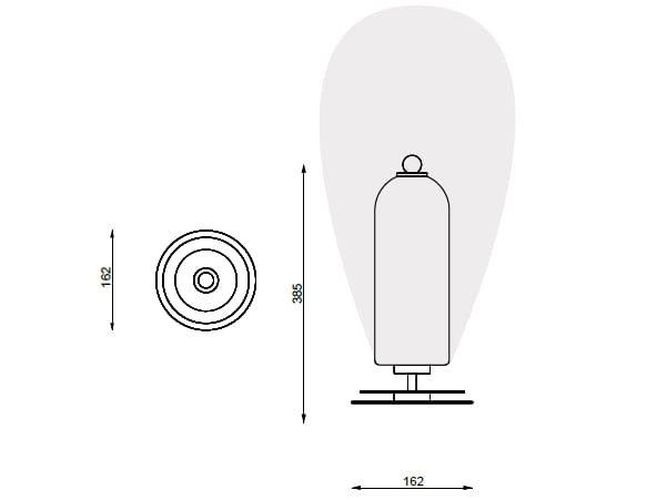Светодиодная настольная лампа из латуни и стекла LUCE TU Dom Mini ARCH-00002832