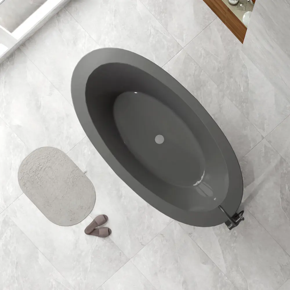 Глазурованный керамогранит Global Tile Pandora 60x120 см 1.44 м² матовый цвет светло-серый 89448726 STLM-2029123 Pandora_GT - Вид №6
