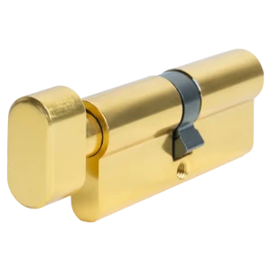 Цилиндр EDS-CYL 40x40 мм ключ/вертушка цвет латунь