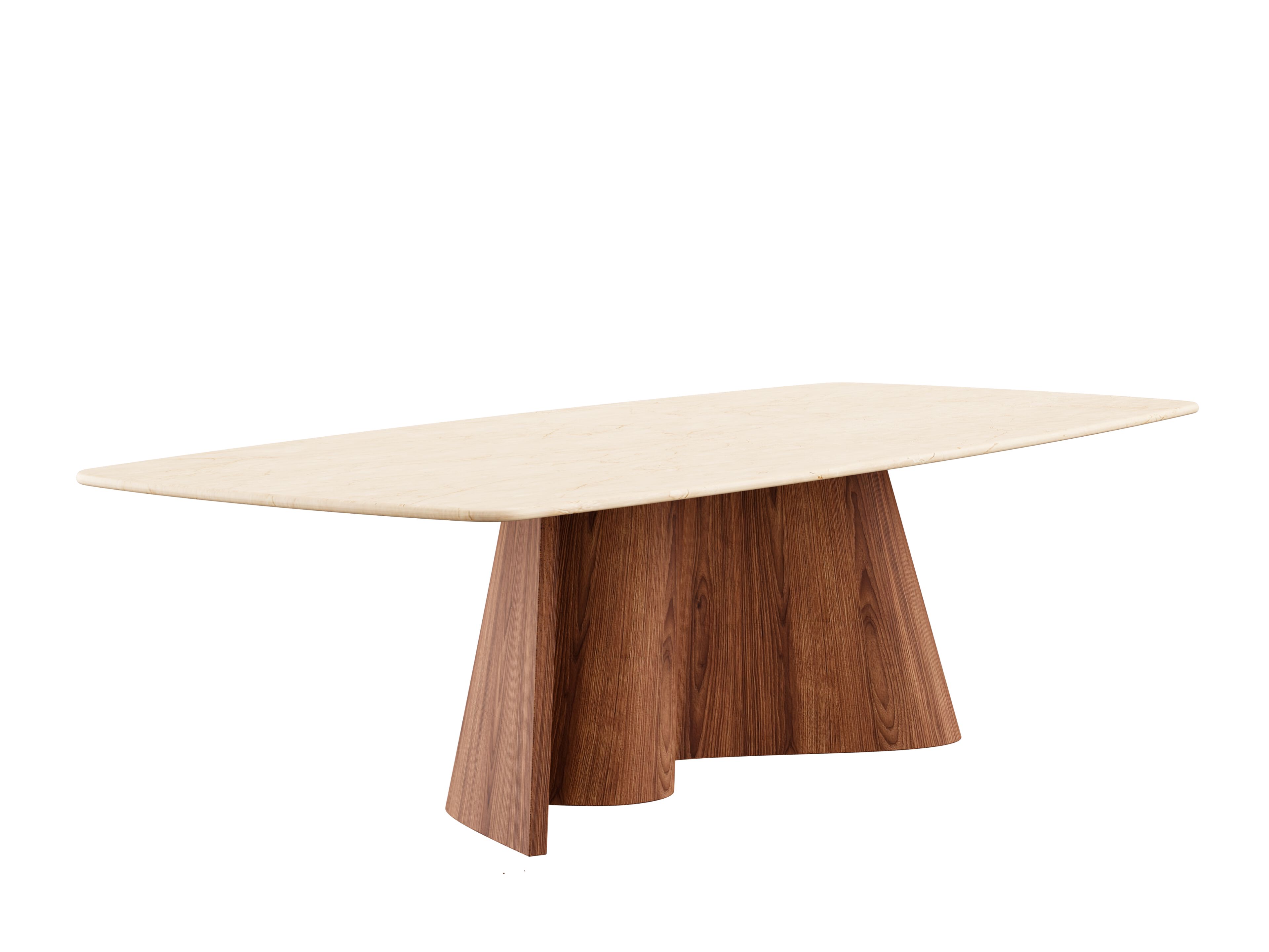 Прямоугольный обеденный стол из дерева и мрамора NORD ARIN Cortina ARCH-00025645 - Вид №1