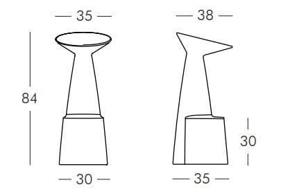 Табурет из полиэтилена SLIDE VOILÁ ARCH-00058134 - Вид №6