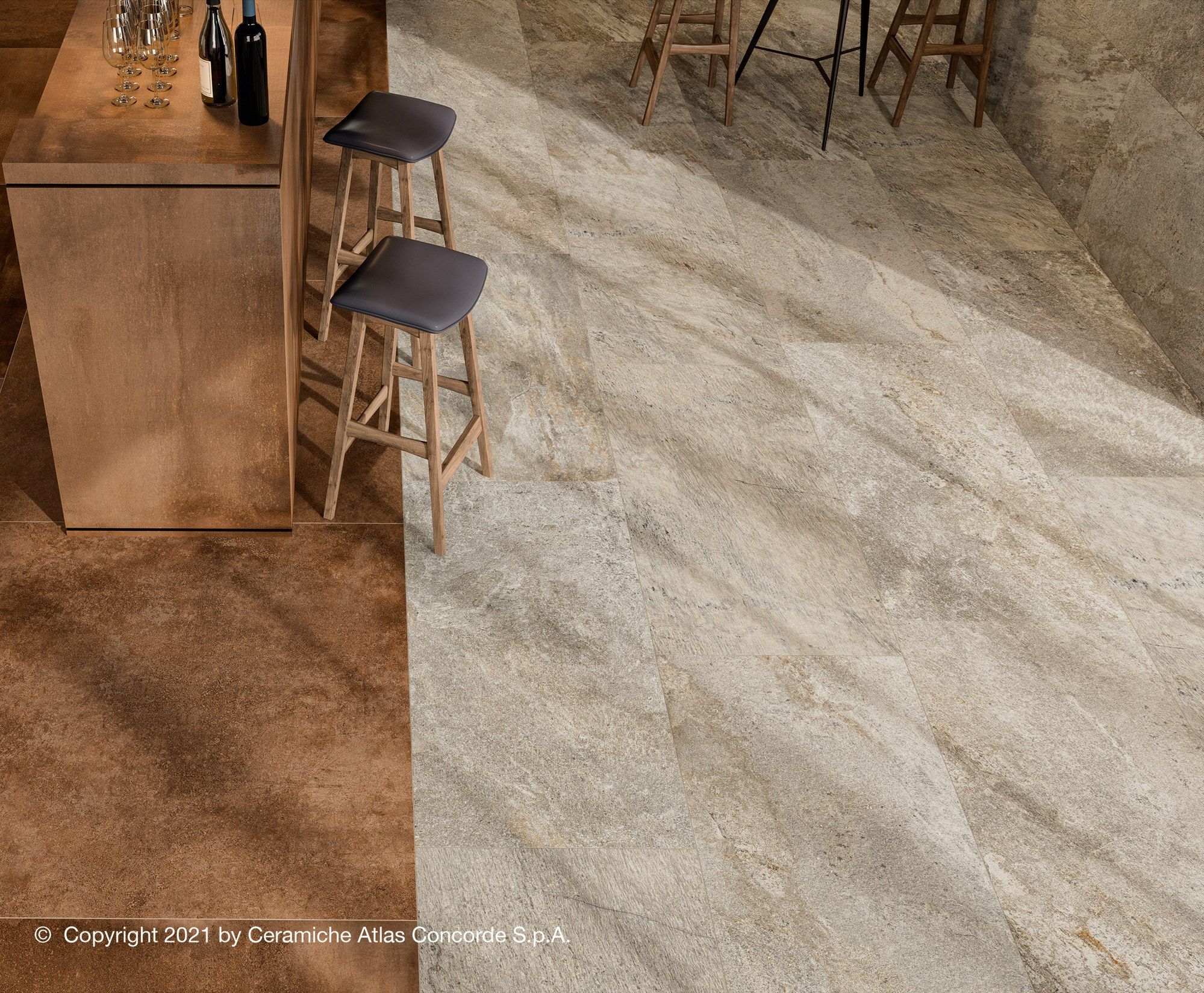 Пол / облицовка керамогранита с эффектом камня Atlas Concorde Norde ARCH-00026085 - Вид №22