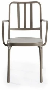 Vermobil Штабелируемый металлический садовый стул с подлокотниками Quatris Qt300