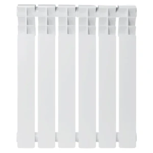 Радиатор секционный Zerten Eco 500/80 6 секций боковое подключение биметалл белый