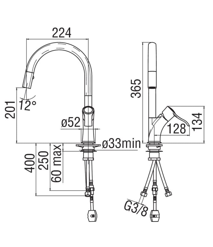 Смеситель для кухни с одним отверстием Nobili Sofì ARCH-00009321 - Вид №2