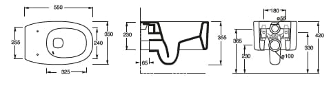Керамический подвесной туалет Alice Ceramica Idilla ARCH-00090118 - Вид №3