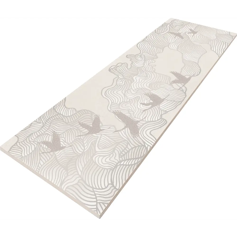 Декор настенный LB Ceramics Юген 20x60 см матовый цвет бежевый журавли STLM-2019433 - Вид №2