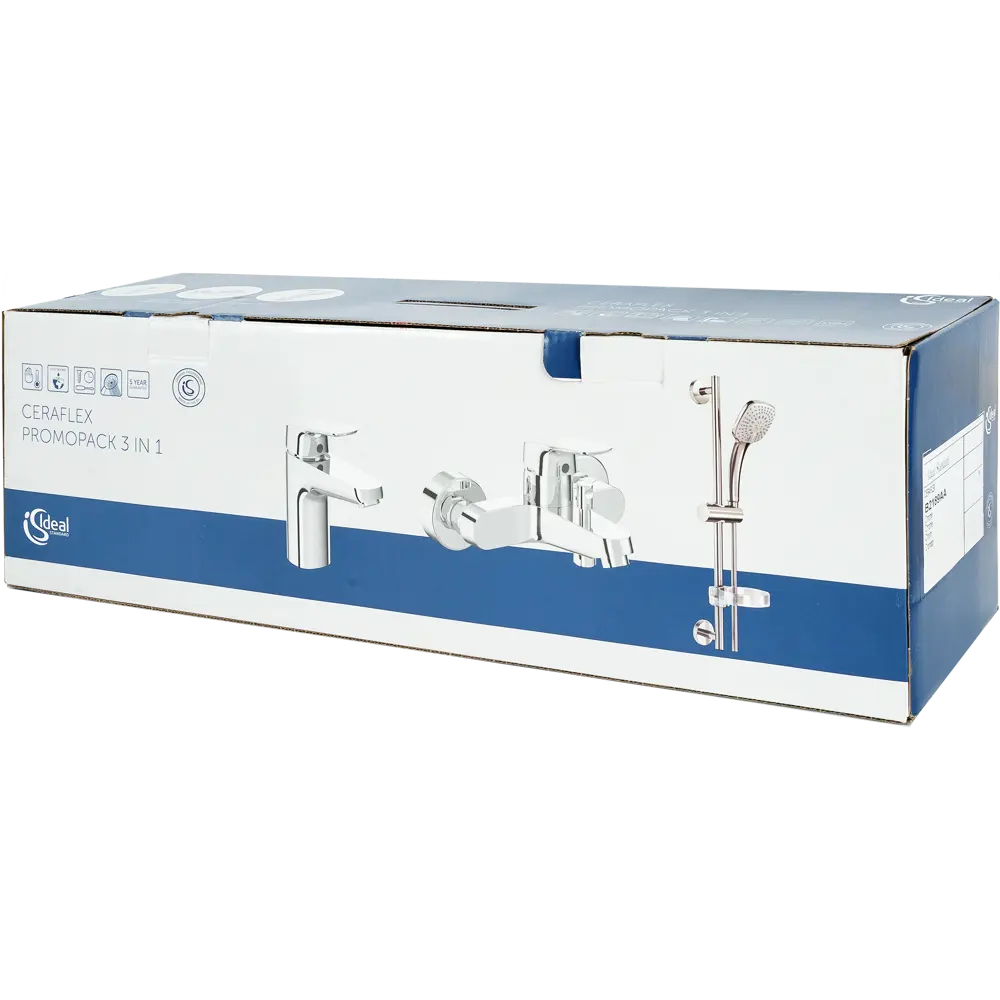 Комплект для душа 3 в 1 Ideal Standard «Ceraflex» 3 режима цвет хром Без серии STLM-2062556 - Вид №13