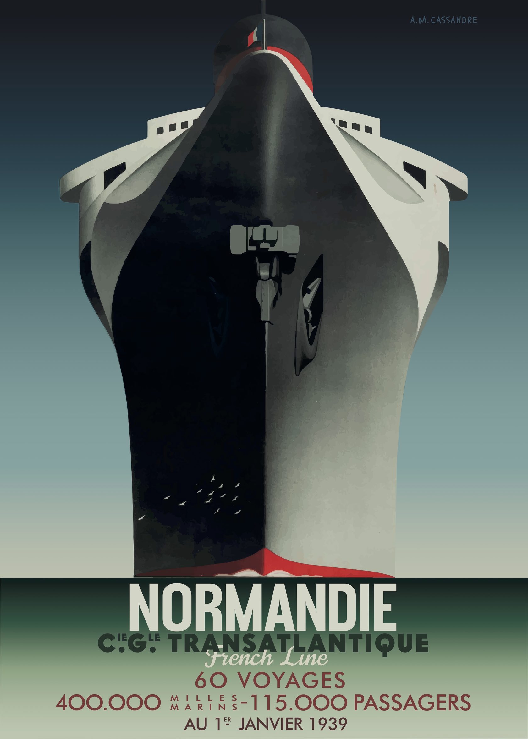 90008978 Плакат Просто Постер Normandie 40x50 в раме STLM-0082421 ПРОСТОПОСТЕР