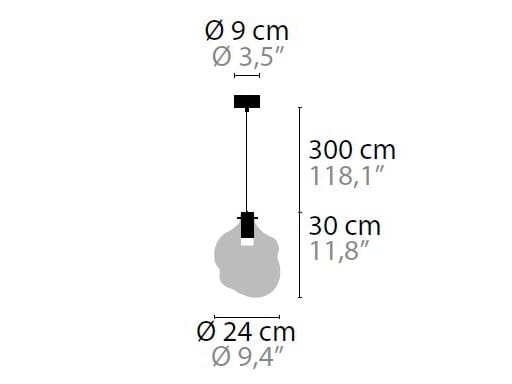 Выдувное стекло светодиодный подвесной светильник ILFARI Celeste ARCH-00108395 - Вид №1