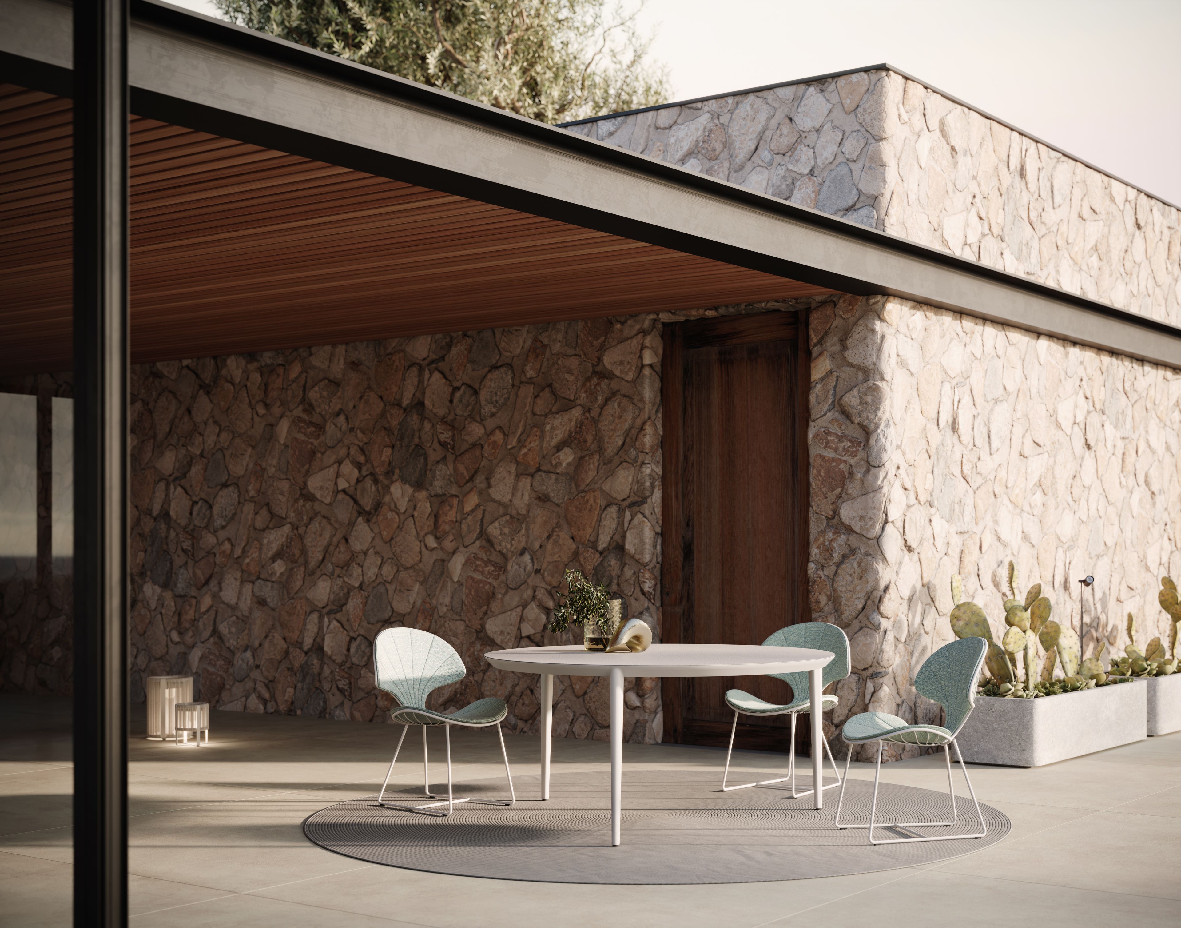 Стул для сада из нержавеющей стали Royal Botania Ostrea ARCH-00074456 - Вид №1