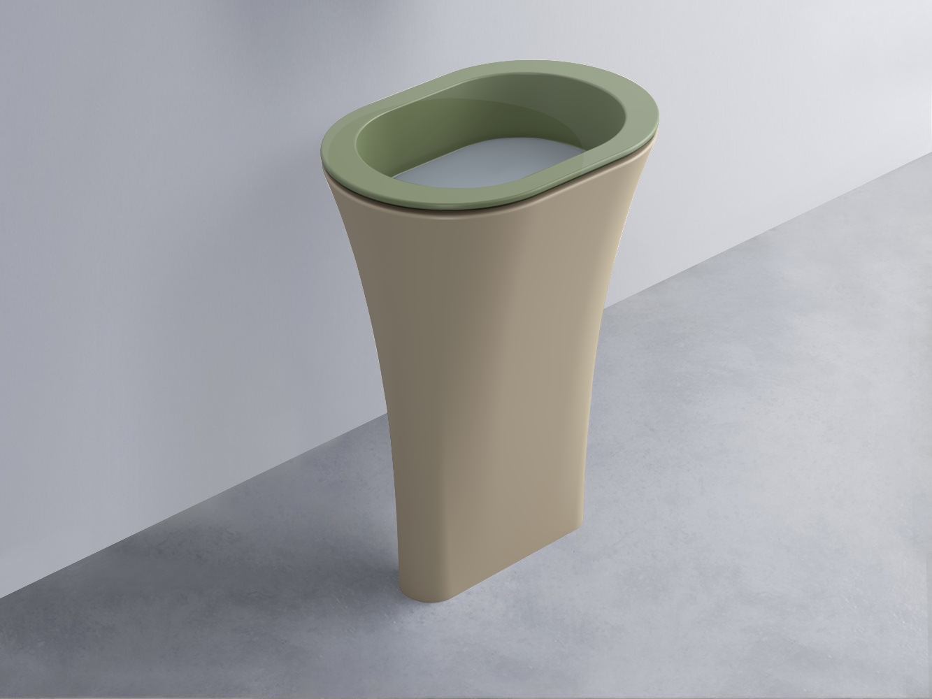 AMLA65-AG+AMPILO-BR+AMCOLO-AV Раковина Amedeo Ovale отдельностоящая cielo Enjoy + Amedeo Ceramica Cielo