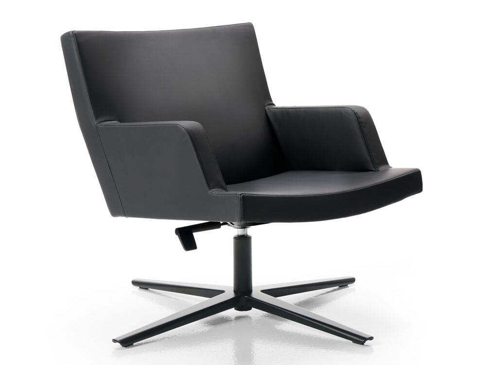 Кожаный спиц поворотный стул с подлокотниками BBB CROSS ARCH-00057379