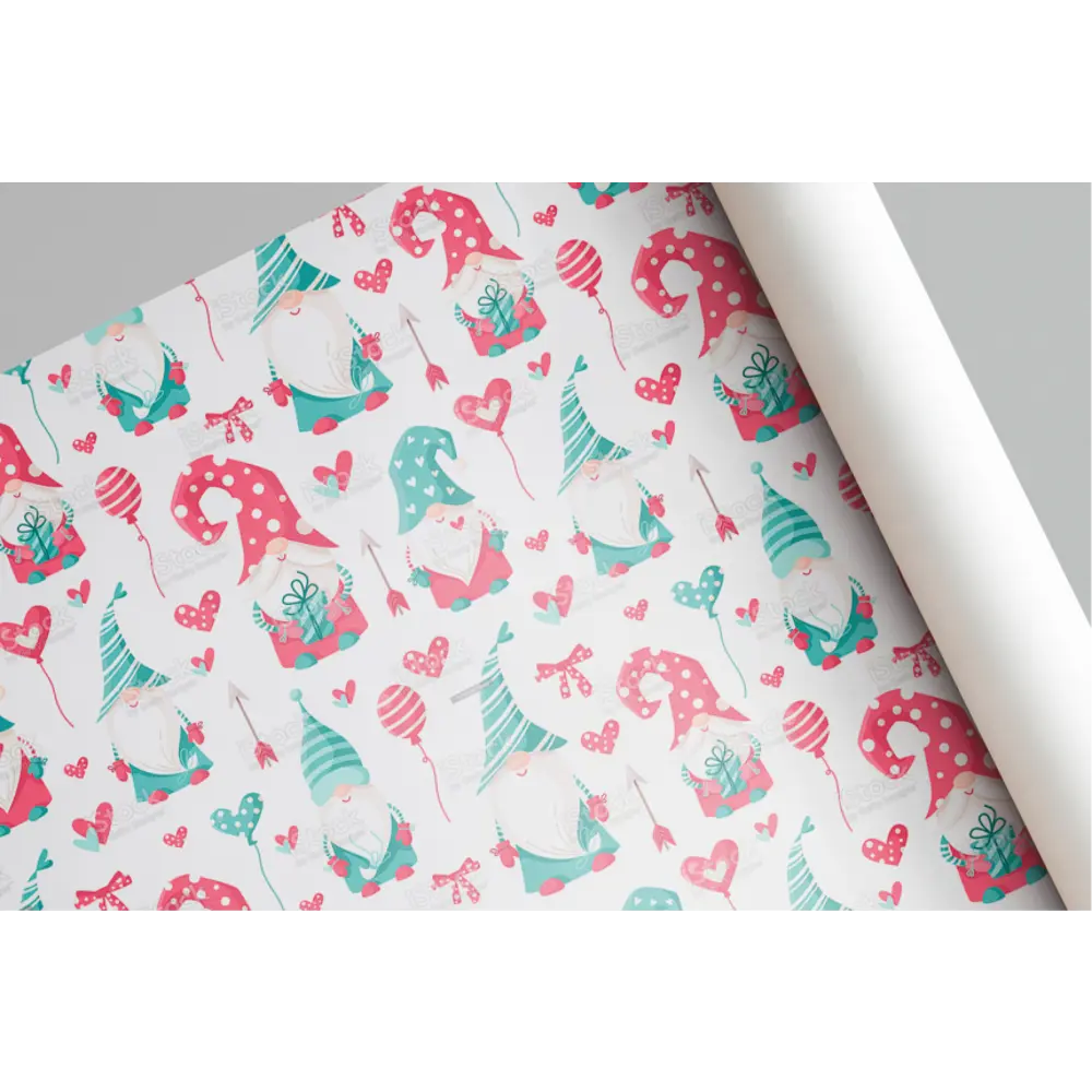 Упаковочная бумага «Гномики» 70 см Симфония STLM-2105958 - Вид №1