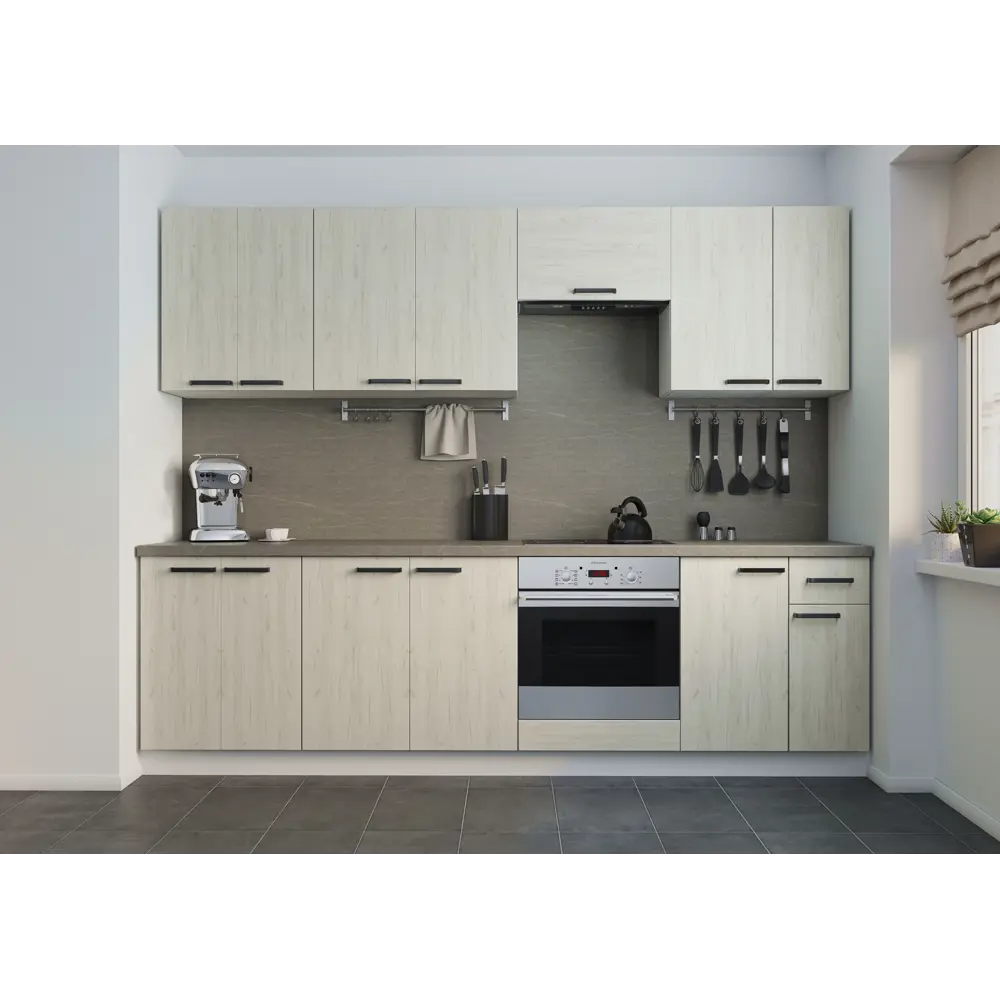 Напольный кухонный шкаф Santreyd Дейма 60 см светлый с серой столешницей 86720861 STLM-1584844 - Вид №12