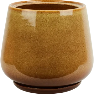 Горшок цветочный Gonchar Скарлет №2 Люкс ø19 h22 v5.5 л керамика желтый