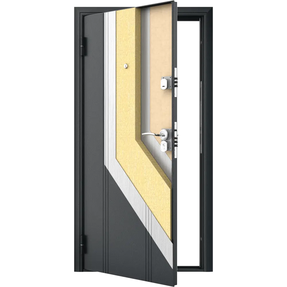 Дверь входная металлическая Оптим 88x205 см левая цвет белая графика DOORHAN STLM-2132623 - Вид №6