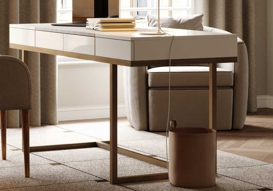 Деревянный шпон письменный стол с ящиками Stylish Club ARCH-00105545 - Вид №3