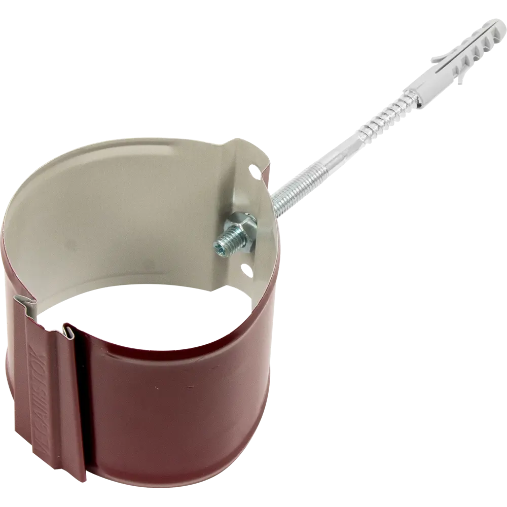 Крепление для трубы на кирпич D90 цвет вишня ВЕГА STLM-2166475