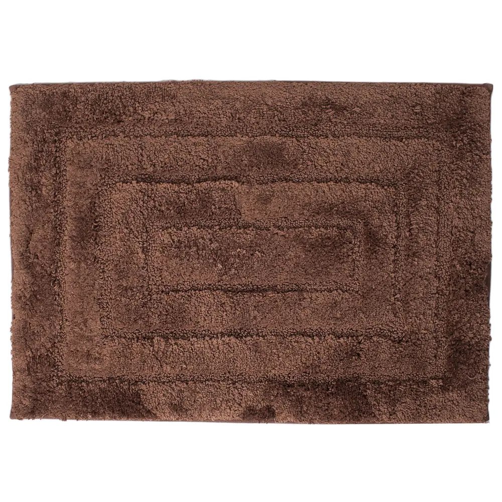 Коврик для ванной комнаты Grampus 45х65 см цвет коричневый Без серии STLM-2136006
