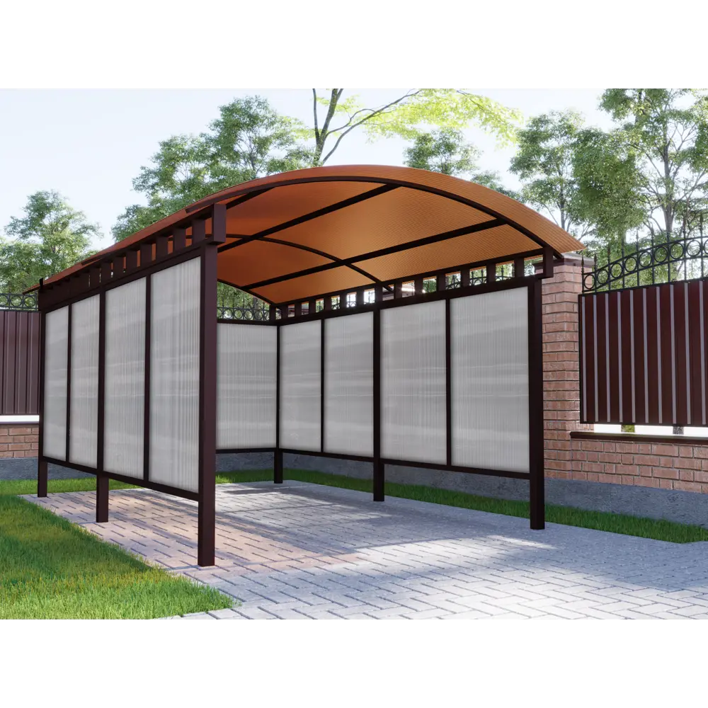 Поликарбонат сотовый Киви 6 мм 1.05x2 м янтарный 25% STLM-2036311 - Вид №4