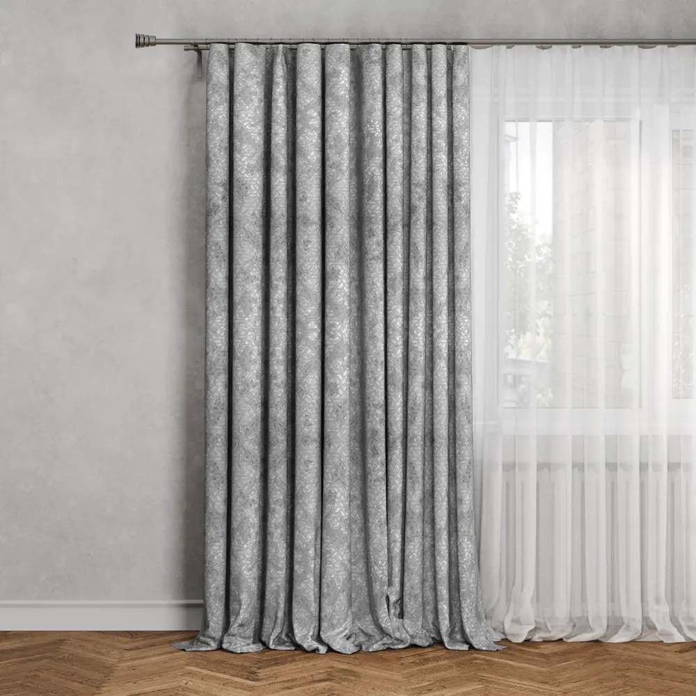 MIAMOZA Штора на ленте Калейдоскоп - бархатный декор для уютного интерьера 89052361