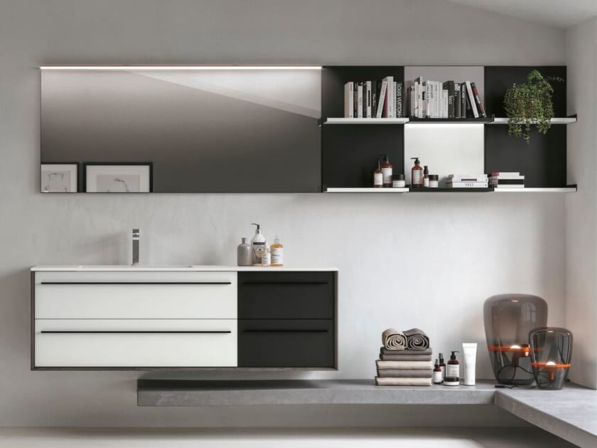 Деревянный подвесной умывальник со встроенным умывальником Gruppo Geromin Люкс ARCH-00151356