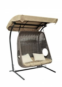 Подвесное кресло для двоих Durian ЭКО ДИЗАЙН ПЛЕТЕНАЯ 009584 Бежевый;коричневый