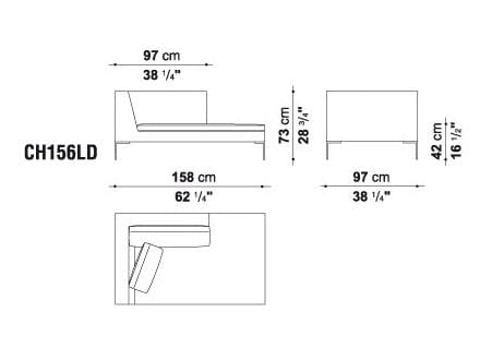 Мягкая ткань Dormeuse B&B Italia ARCH-00100740 - Вид №2