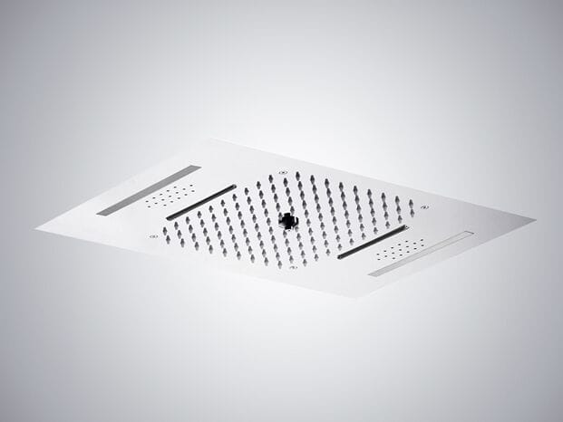 Встраиваемая потолочная душевая головка из нержавеющей стали с освещением Fontana Showers IGNY PRO ARCH-00139500