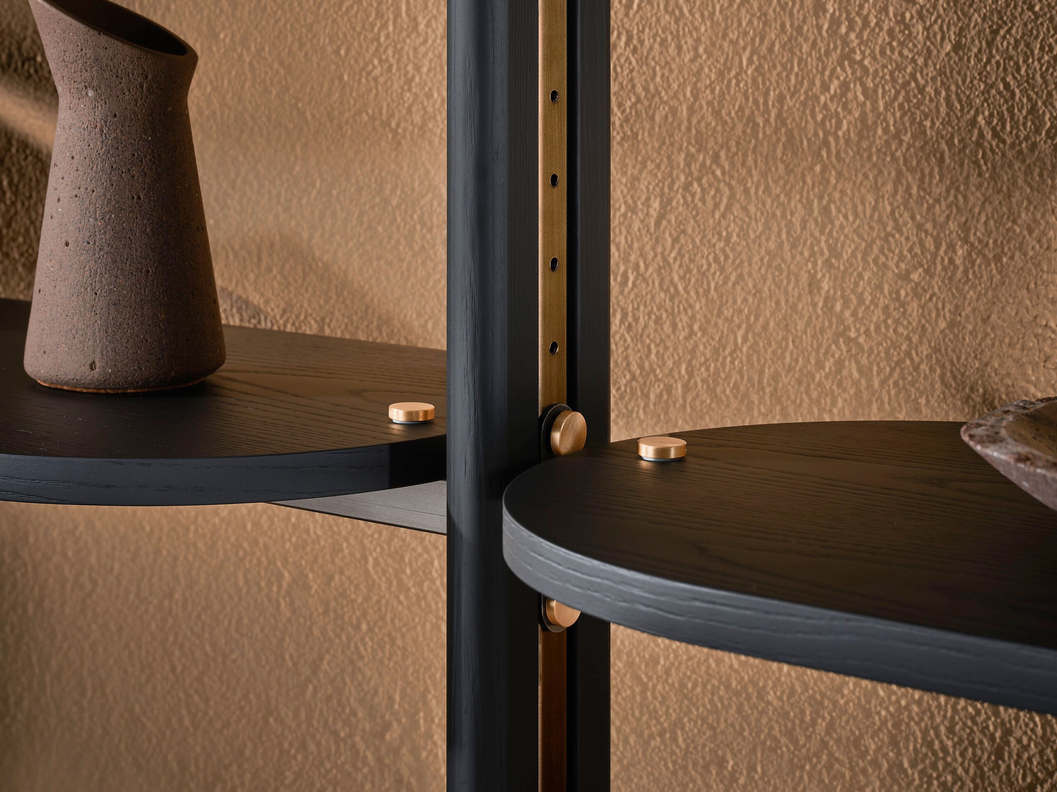 Стеклянный книжный шкаф с креплением пол-потолок Naturedesign Главная ARCH-00088266 - Вид №4