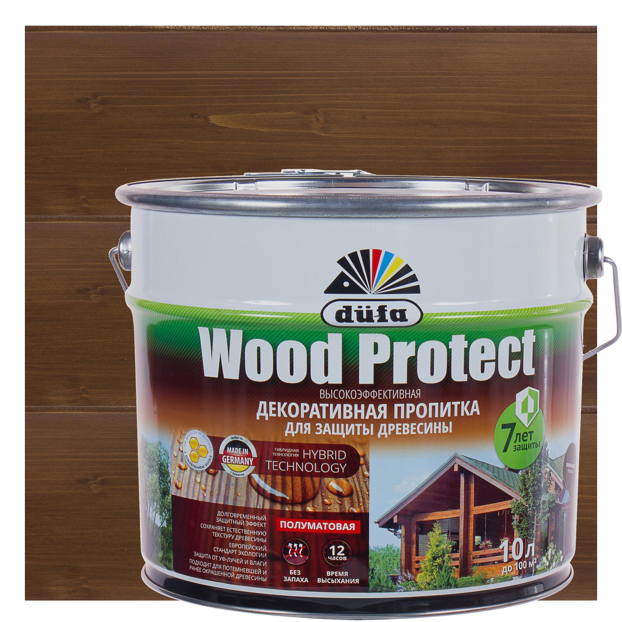 14724464 Антисептик Wood Protect цвет палисандр 10 л STLM-0005073 DUFA