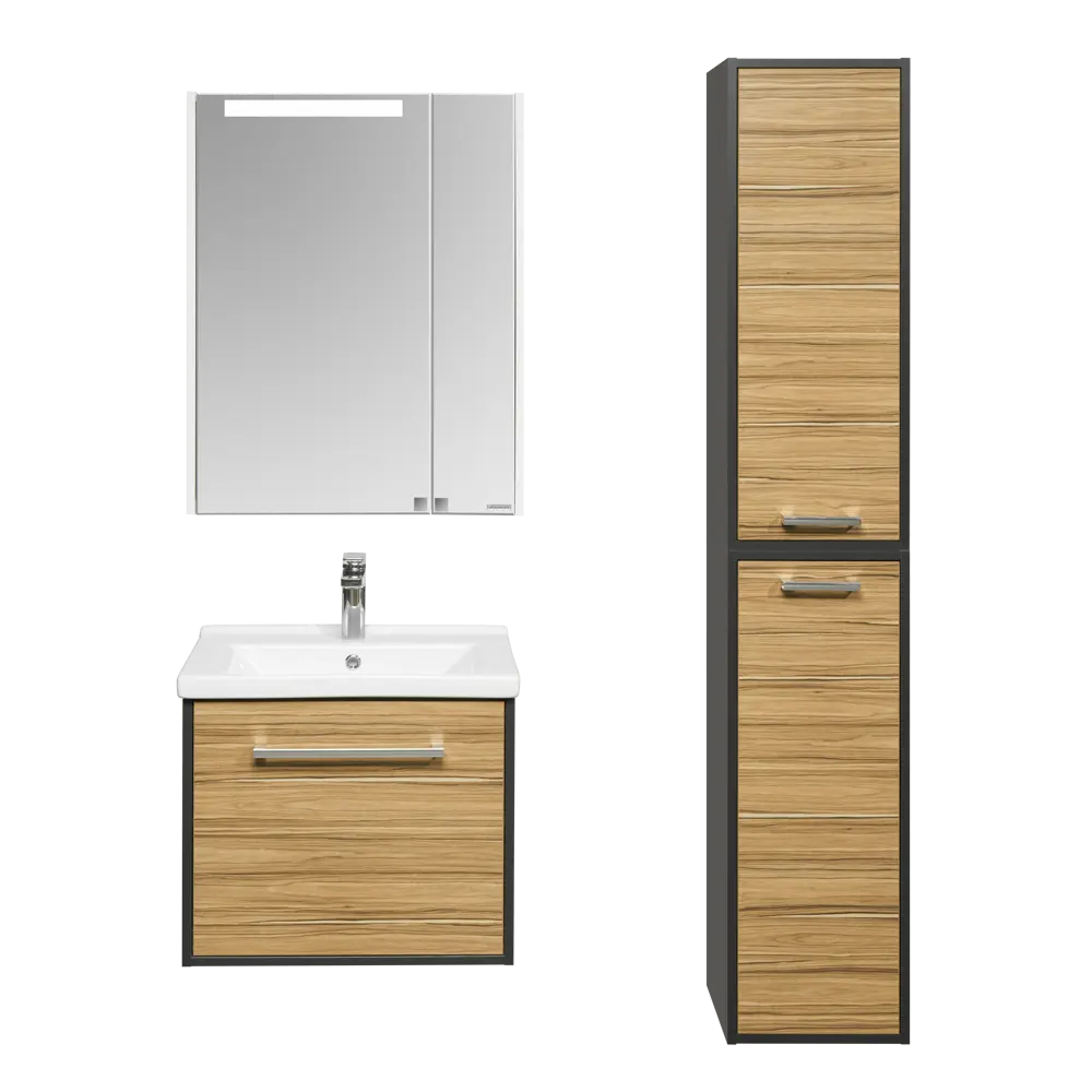 Пенал Aquaton Мерида 33 см цвет антрацит эбони светлый STLM-2052403 - Вид №6