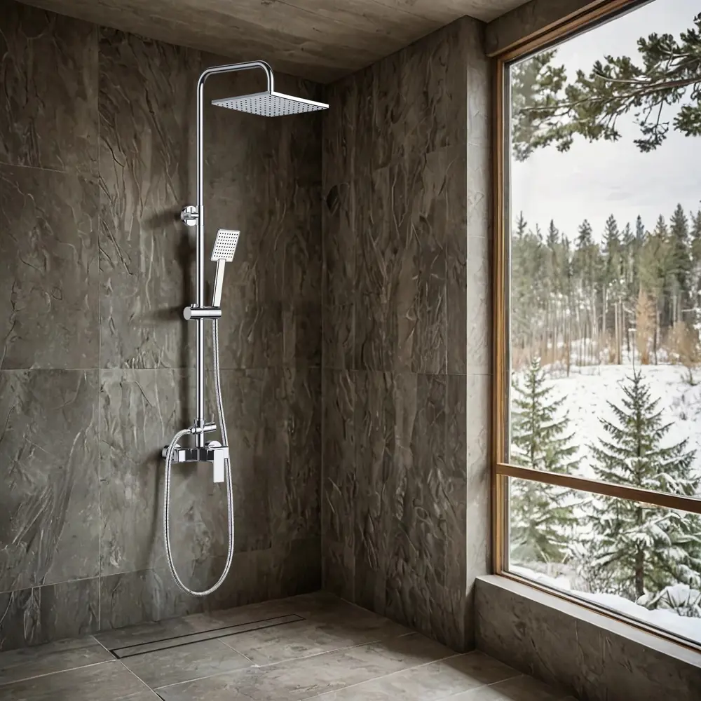 Душевая система Esko Annecy STS02 со смесителем 2 режима цвет хром STLM-2091996 - Вид №3