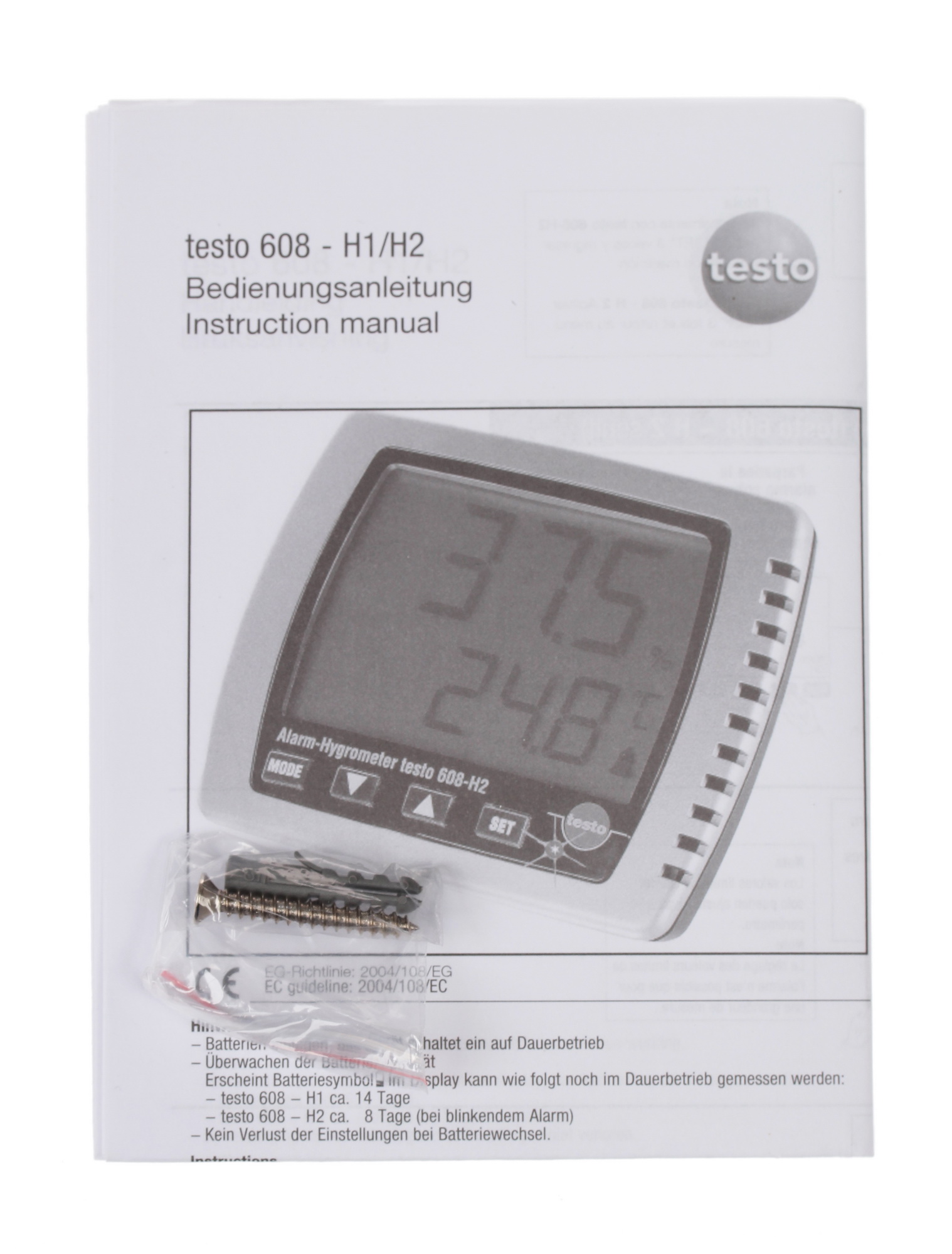 1072899 Термогигрометр Testo 608-Н1 STDN-0033027 - Вид №6